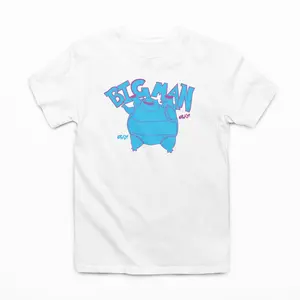 Big Man Blastoisee Graphic Tee T-shirt - Unisex Streetwear Sport Style, Vintage Baseball Shirt, Gift for Women, Gift for Men