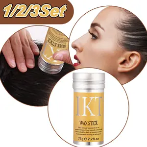 Set of 4 Pcs Hair Wax Stick for Flyaways Edge Control Slick - Styling Tools Includes , Finishing , Comb, Gel for Fly Away for Women Hair Wax Stick | Styling Wax for Flyaways, Buns & Slick Looks, 2.7oz