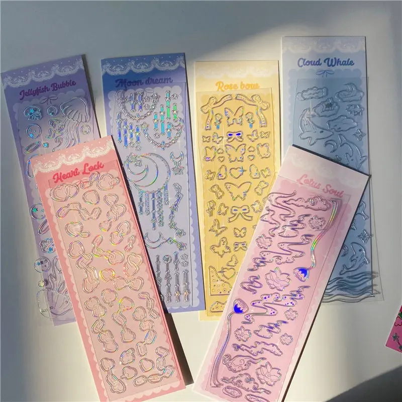 Holographic Toploader Sticker - Assorted Designs in Various Colors with Unique Patterns