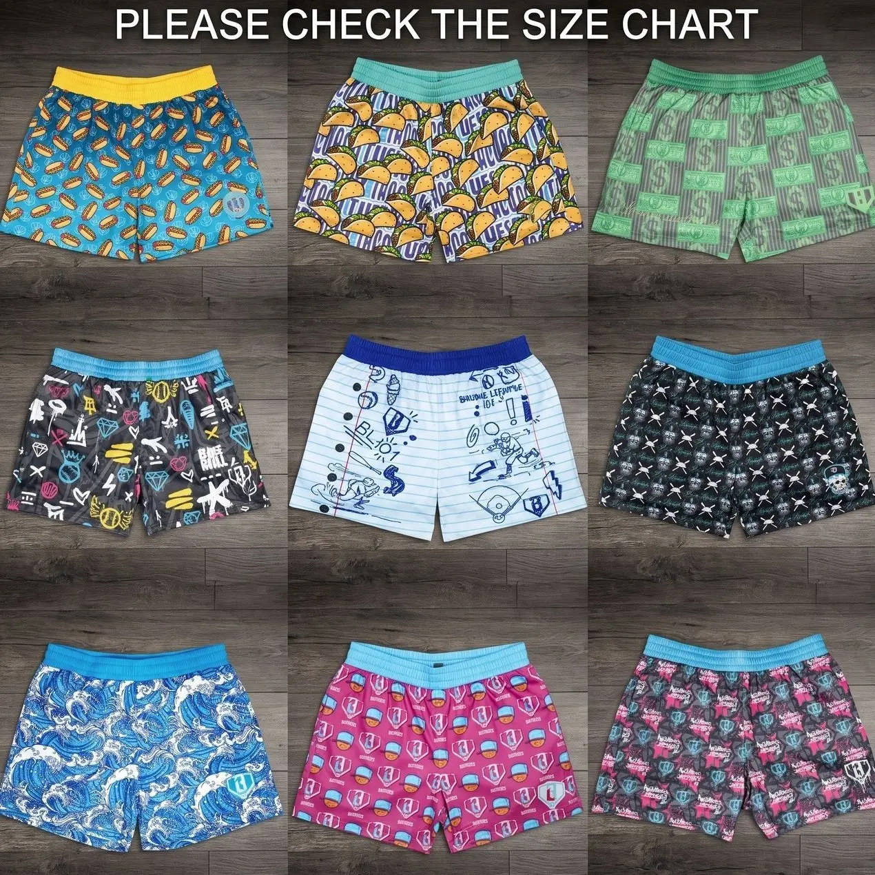 B.a.s.eb.a.ll Shorts 1.0.1.–  Novelty Graphic Mesh Sports Shorts - Basketball Shorts with Pockets, Men's Streetwear Activewear, Breathable Sports Apparel