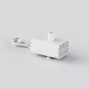Geoorood Water Pump Pet Fountain Accessories Replacement Parts White Design with USB Cord Included LED Water Shortage Red Light Warning for Fresh Water Supply