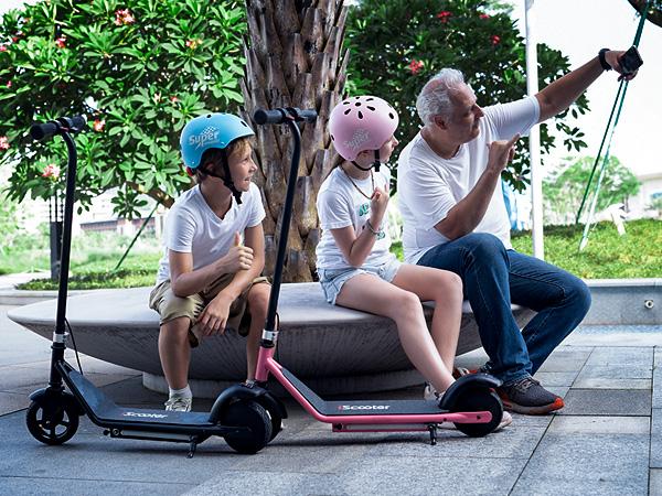 【Kids Love It!】Kids Electric Scooter with LED Display, 6" Solid Tires, 10MPH Top Speed, 150W Quiet Motor, 154lbs Max Load, Lightweight Electric Scooter for Kids Ages 6-14 Boys Girls