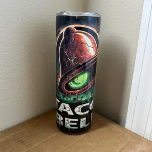 Taco Bell 20 oz Spooky Tumbler with Eye Design and Halloween Theme