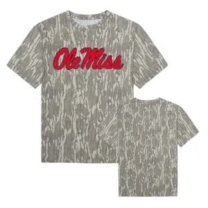 New Ole Miss Mossy Oak Bottomland Camo Tee, Full Size S 5XL, Unisex Design For Men And Women, Soft and Breathable Cotton, Camo 3D T Shirt