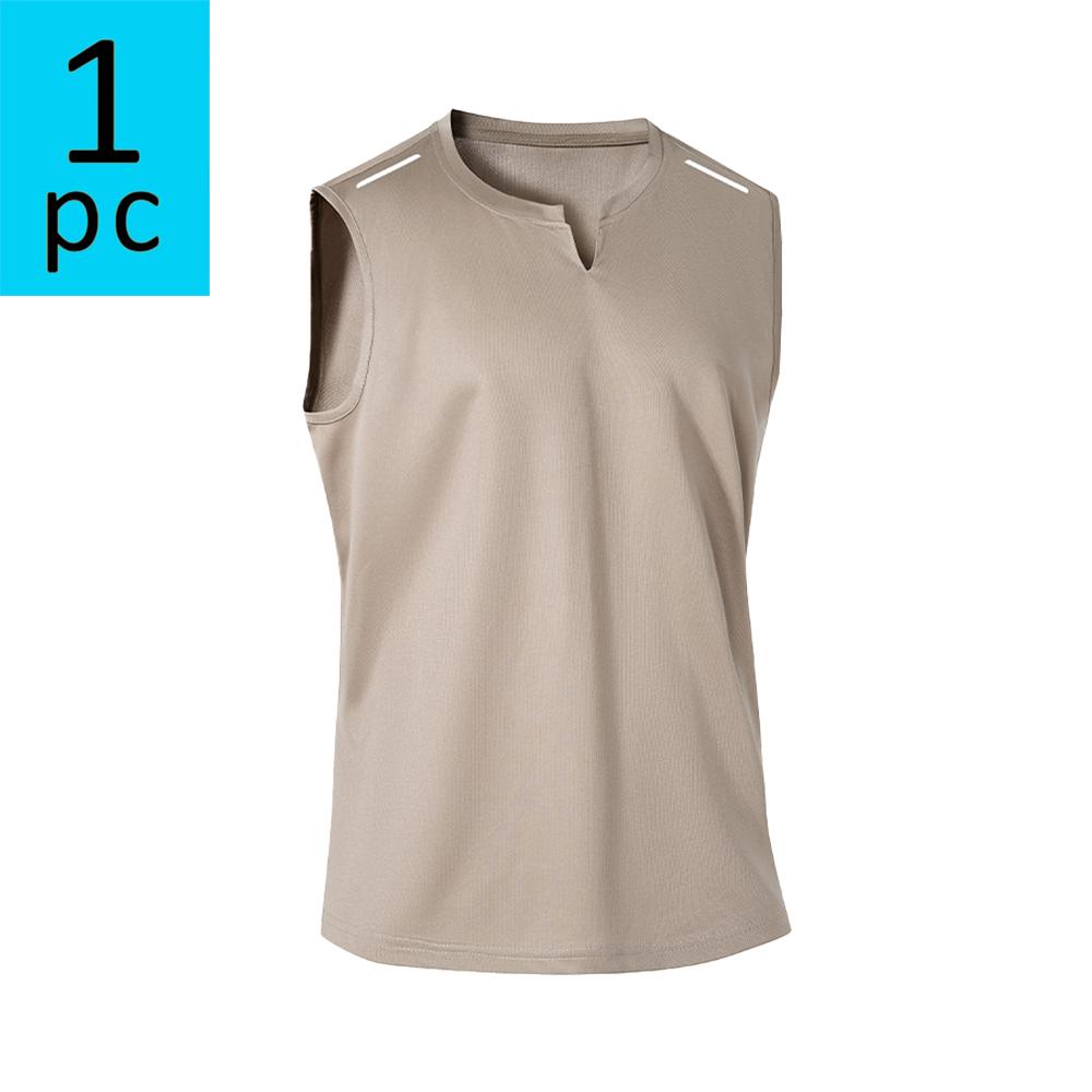 1 piece men’s quick-dry sports tank top for summer; lightweight, breathable sleeveless vest; solid color fitness training running tank top for men; available in multiple colors; suitable for everyday casual wear.