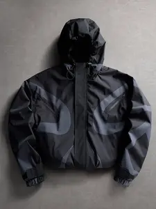 Spring Fall Thin Men's Hooded Jacket, Loose Shoulder Outerwear, Casual Y2K Style, Streetwear, Outdoor Coat, Spring Jacket