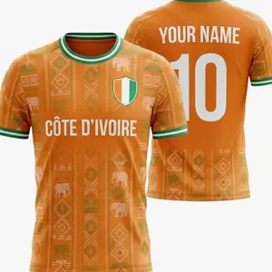 Ivory Coast National Team Jersey Custom Name Number Soccer Shirt for Supporters 8GI V1X