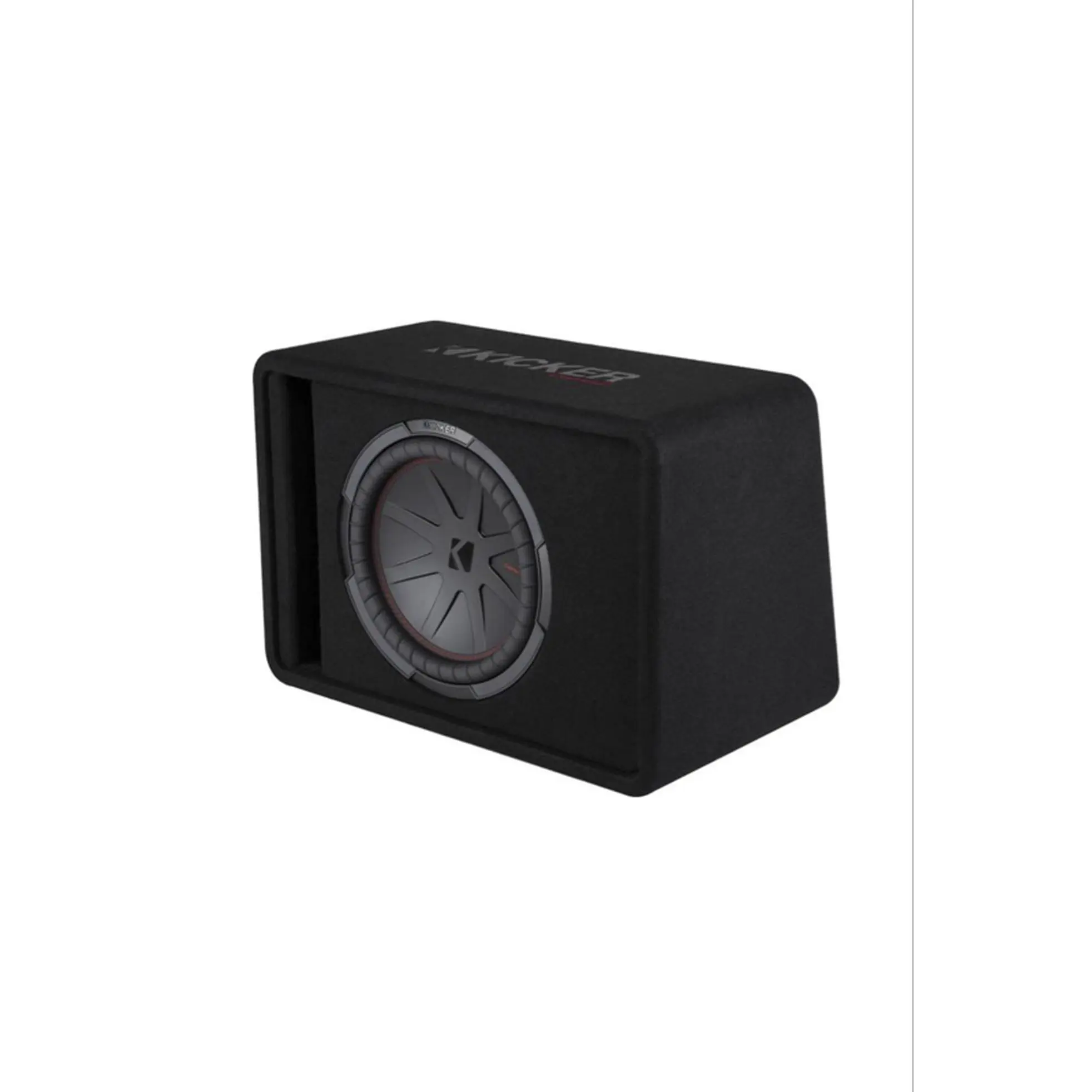 Kicker 48VCWR122 12" CompR Enclosure - Enclosed Subwoofer Box for Enhanced Bass Performance