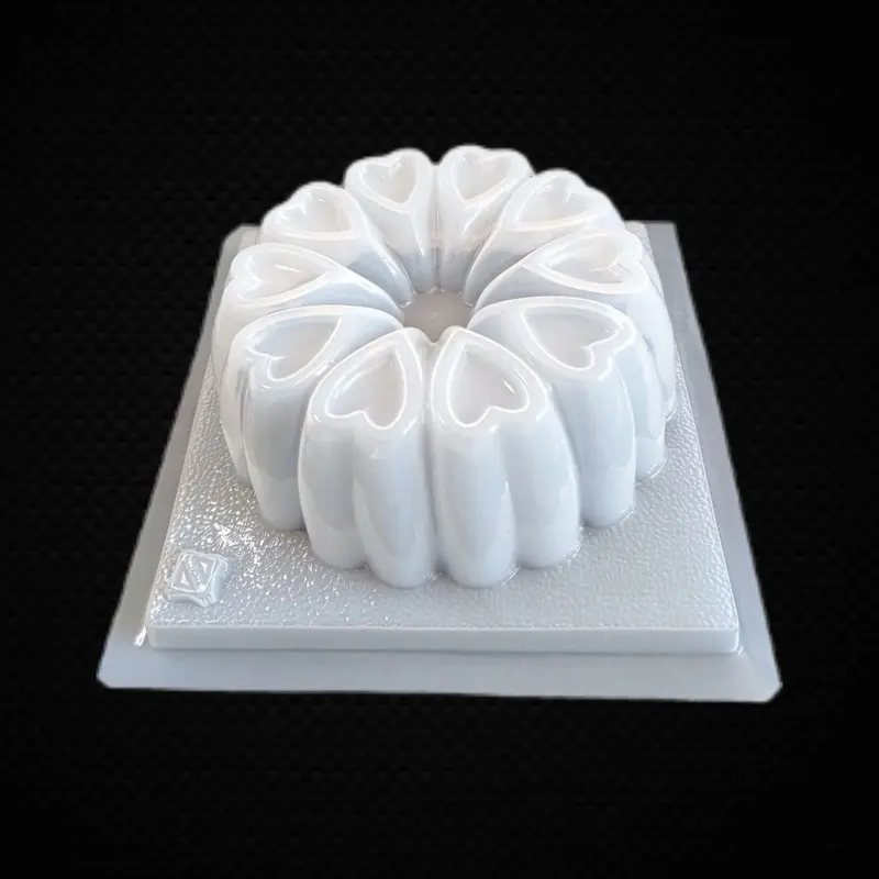 Heart-Shaped Jelly 2.5 Liters Ideal for Creative Desserts and Charming Designs