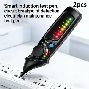 New 2pcs Smart Induction Test Pen, Supports Line Break Detection & Non-Contact Ac Voltage Testing, Electrician Multi-Functional Tool