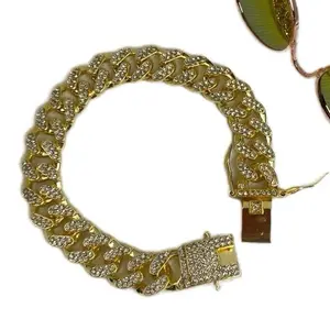 Pet Collar/Necklace- Miami Cuban Style Chain With Bling-Bling