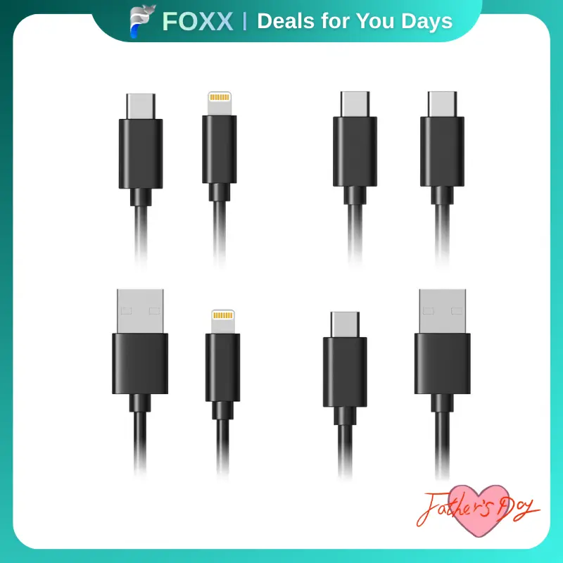 【U1-U4】MIRO Data Cables – Fast Charging for Apple & Type-C Devices, MFi & Smart Chip Protection, Durable & Reliable, Perfect for Home, Office & Travel, Convenient & Handy, Thoughtful Gift for Students, Professionals & Holidays