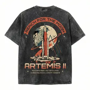 Artemis II Mission Wash  T-Shirt, NASA Space Exploration Tee, Artemis 2, Space Lover, Science Lover Apparel