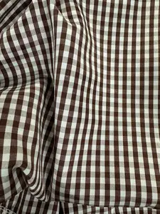 Brown Gingham Fabric 60"x 36"