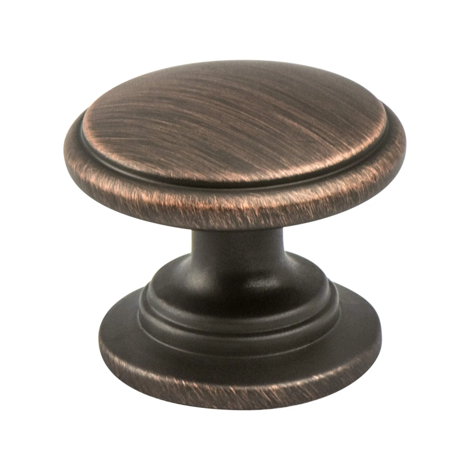 Berenson 9374-10VB-P Traditional Euro Cabinet Hardware Style Doorknob, 1.187 in. (1-3/16 in.) Diameter Advantage Plus 5 Knob, Verona Bronze