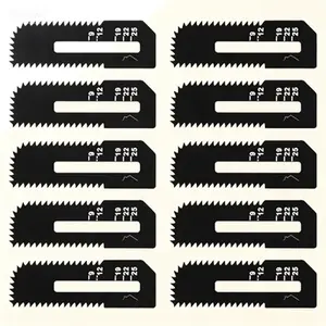 Drywall Saw Blades 10 Pack for Rotary Cut Out Tool, High Carbon Steel Cordless Saw Blades, Cuts Drywall up to 1-3/16" Thick, Reusable Cut Out Saw Blades for Drywall, Precision Cutting Drywall Saw Blade Set