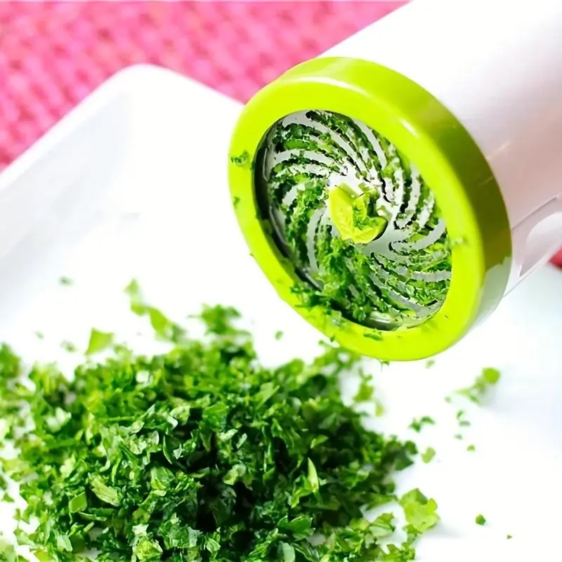 1pc Manual Multi-Function Kitchen Tool - Cilantro Chopper, Shredded Vegetable Cutter, Chives Slicer, Herb Mincer, Pepper Mill - Easy-to-Use Home Kitchen Cooking Accessory