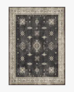 Verena Dark Wood Rug - Ruggable TikTok Pick