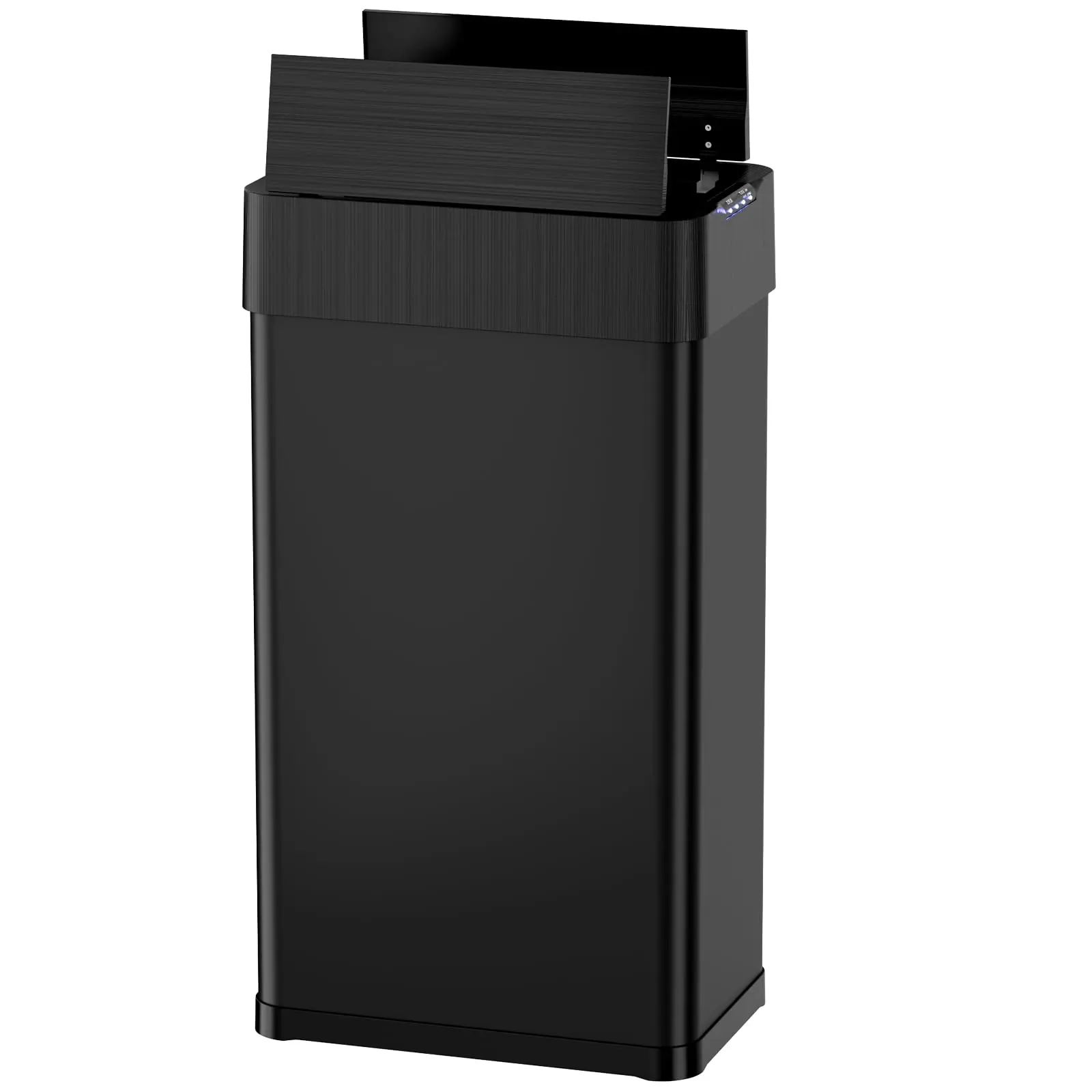 Arlopu 16 Gallon/60L Automatic Trash Can, Touchless Motion Sensor Trash Bin, Smart Garbage Can with Soft-Close Butterfly Lid, Stainless Steel Bin with Bag Retainer Ring and Display Light,for Kitchen,Living Room Office homeessentials