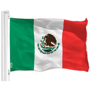 Mexico Mexican Flag 100D Printed Polyester 3x5 Ft Bandera de México