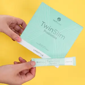 TwinSlim Probiotics | Gut & Metabolism Support | 30 Stick Packs | Clinically Researched Strains Healthcare