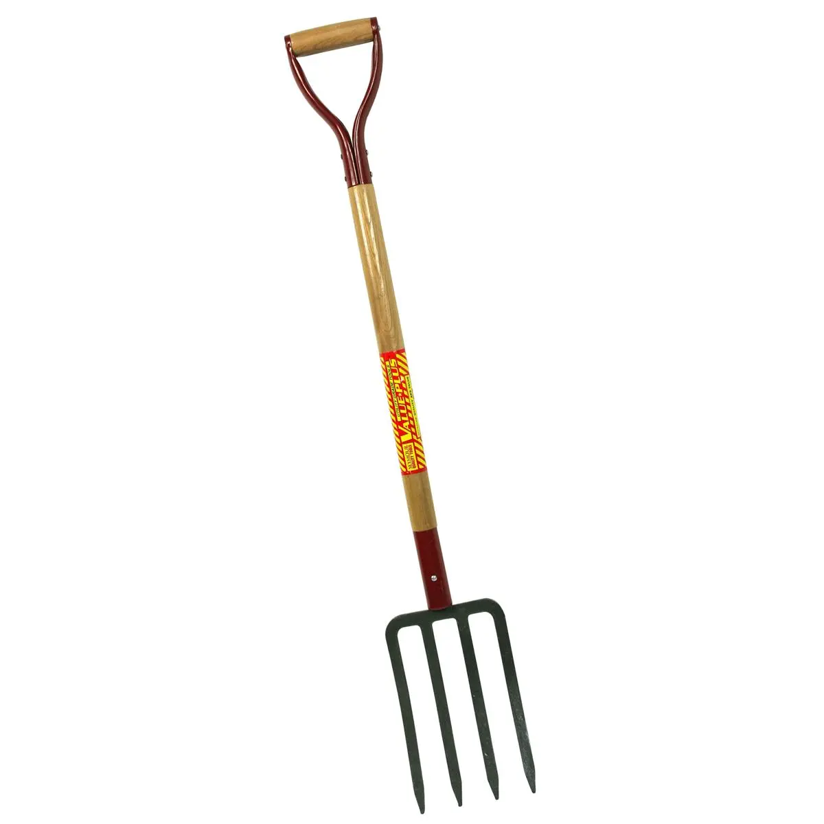 Seymour 6-in x 10-in Forged Steel Spading Fork with Hardwood Handle - Garden Tool for Aerating Sod, Digging Root Crops, Working Loose Soil