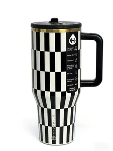 HydroJug 40oz Large Capacity Insulated Tumbler with Handle, Double Wall Stainless Steel, Ideal for Car, Camping, Hiking, Office & Road Trips Drinkware Flasks Mug Bottled Bottles Portable  Bottles  Bottles sarcastic frozen drink toddler water can pink