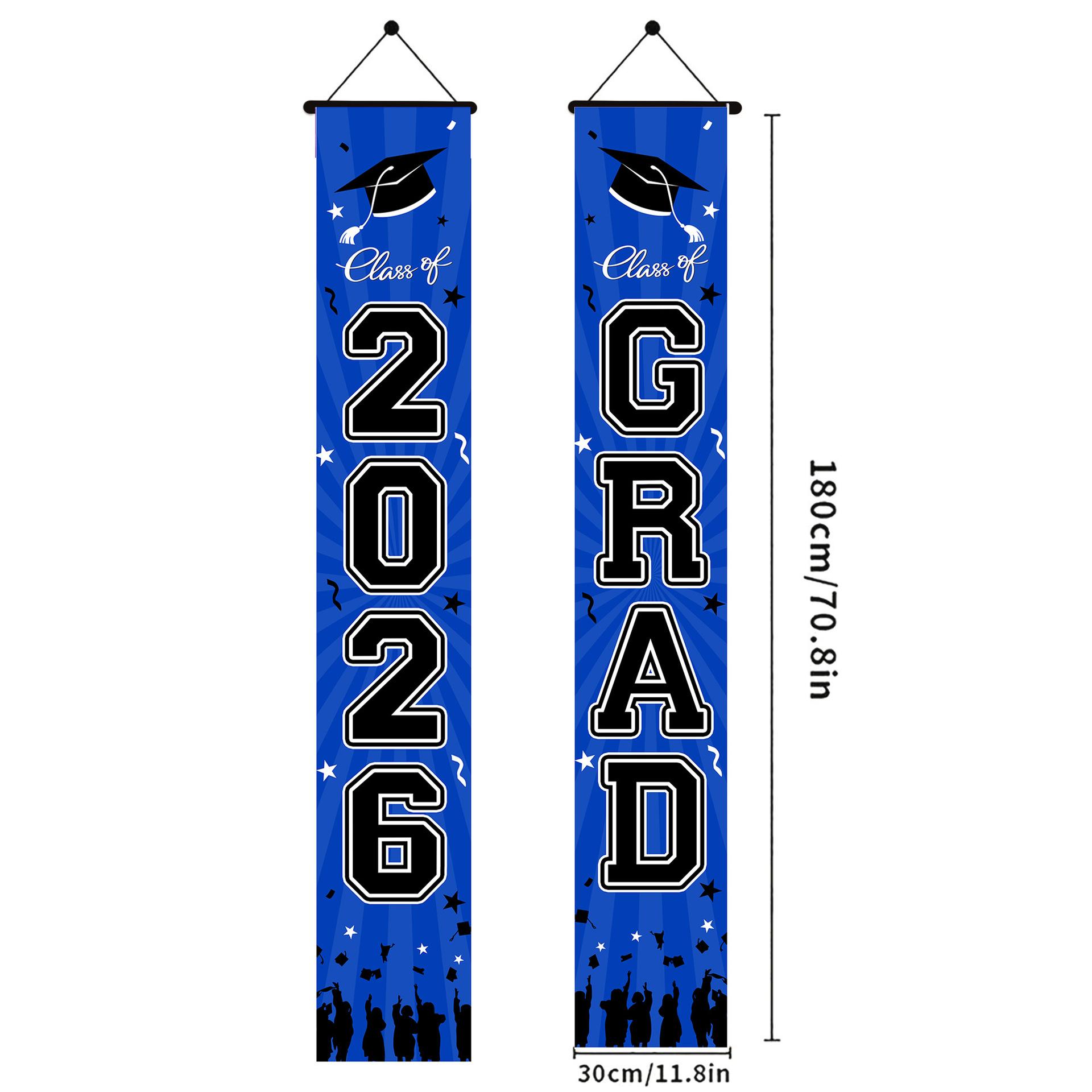 2026 Graduation Decoration in Multiple Colors and Styles, Congratulations to Graduates of Any School or Grade, Porch Banner Party Balloons Tablecloth, 2026 Graduation Party Decoration