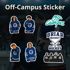 [DIE-CUT STICKER] Off Campus Sticker, Cute Die-cut Sticker, Member Sticker, Off-Campus Booktok Stickers, Ice Hockey Romance Sticker Ver2