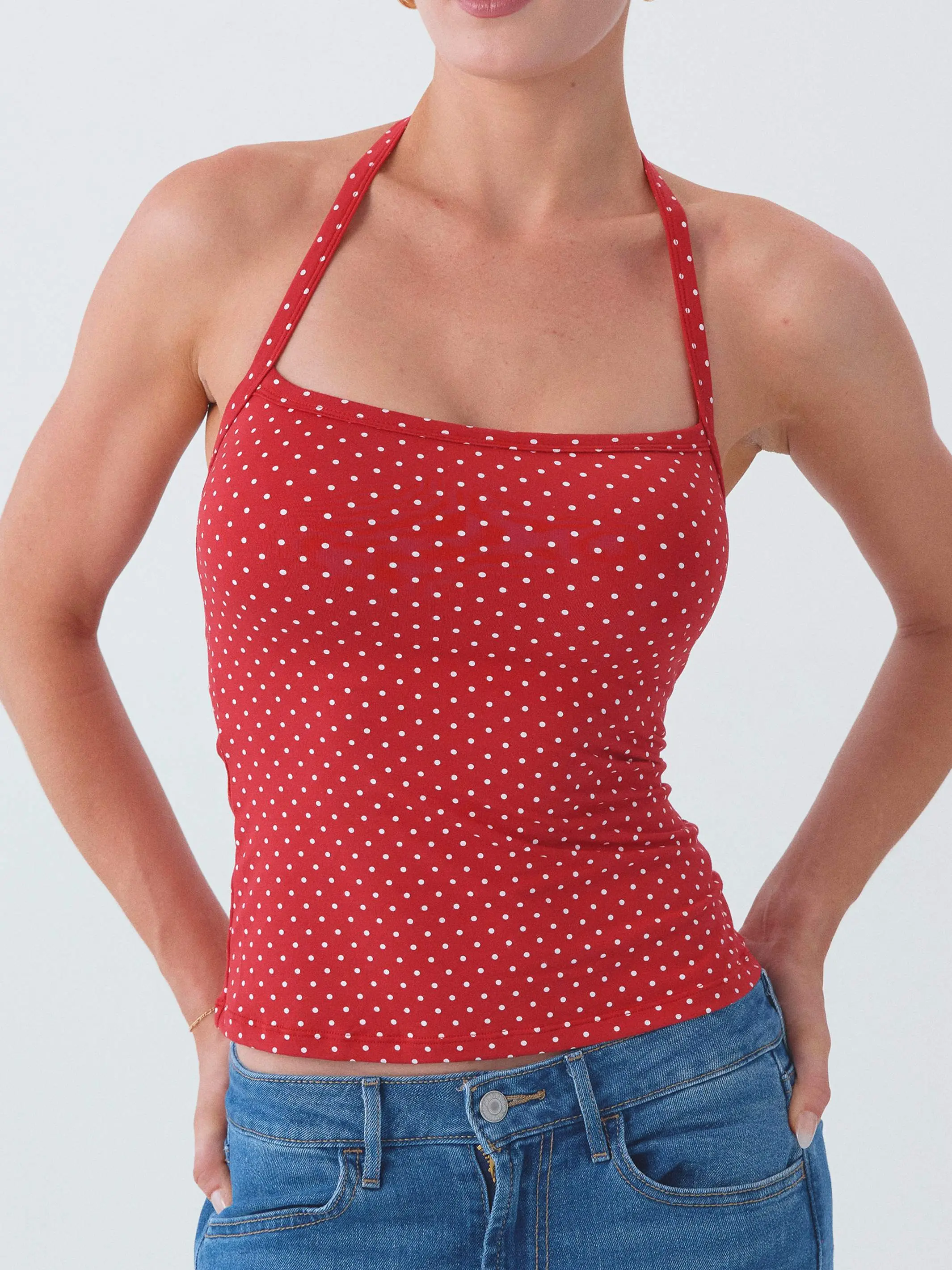 Red and White Polka Dot
