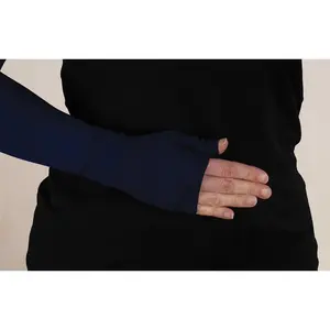 Navy Gradient Compression Gauntlet