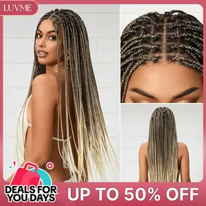 LUVME OwnScalp™ Knotless Box Braided Glueless Wig Summer Braids Salon-Quality Super Natural Scalp Full HD Lace Flexi-Fit Invisi Drawstring Cap #DealsForYouDays