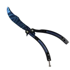 Butterfly Training Folding Knife, Unsharpened Blade Knives, Non-Edged Hand Training Knife, Game Stationery, Folding Tool Knives, Ideal for Skill Development