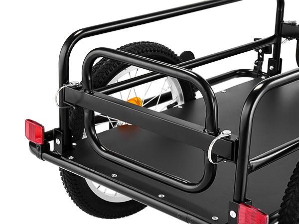 VEVOR Bike Cargo Trailer 88 lbs Load 2-in-1 Pushcart Folding Bicycle Wagon, Heavy-Duty Cart with 16-Inch Wheels, Reflectors, Carbon Steel Frame, Foldable Compact Storage, Fits 22-28 in Bike Wheels VEVOR Bike Cargo Trailer 88 lbs Load 2-in-1 Pushcart Folding Bicycle Wagon, Heavy-Duty Cart with 16-Inch Wheels, Reflectors, Carbon Steel Frame, Foldable Compact Storage, Fits 22-28 in Bike Wheels