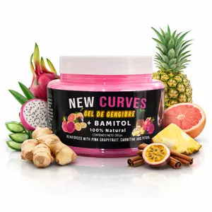 New Viral Curves Ginger Gel +Bamitol 250g – Warming Body Gel with Pitaya, Aloe & Grapefruit | Lightweight, Non-Sticky | Smooth, Radiant-Looking Skin