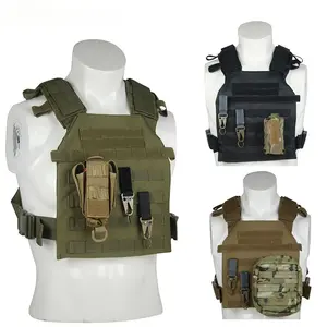 Adjustable Lightweight Tactical Vest, Sport Vest for Outdoor, Hunting, Training, Plate Carrier, Men's Vest Design Bum Bag & Belt Bag, Protective Gear for Men