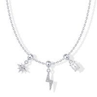 Lightning Bolt - White Gold