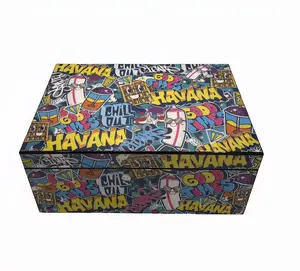 The Havana Waffle - Humidecor Humidor | Artist-Designed Cigar Box with Spanish Cedar Lining