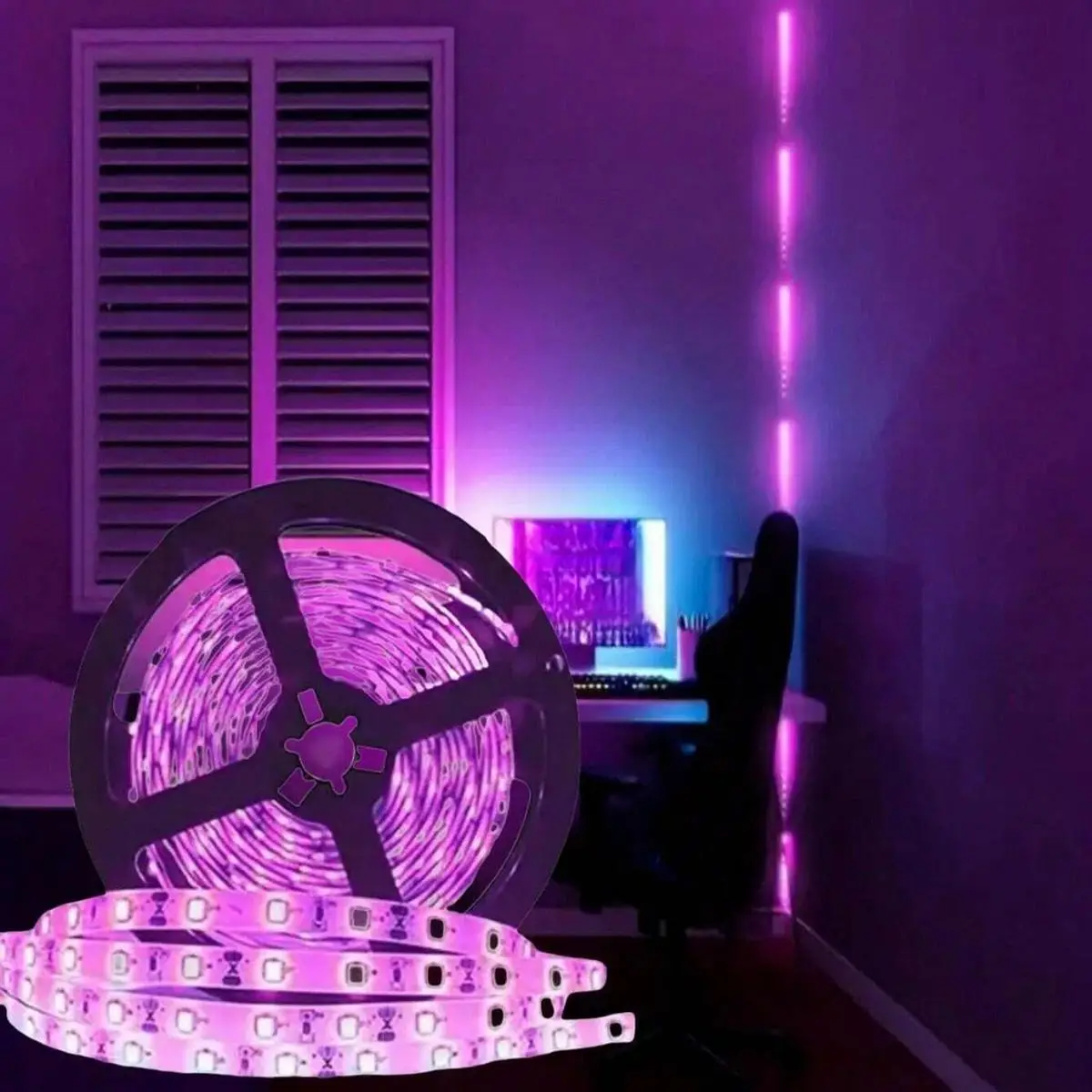 LED Decorative Strip Light, 1 Count USB Powered LED Light Strip, Decorative Light for Home Party Wedding Festival, Home Decor Supplies, LED Lights Bed