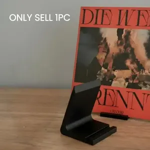 1pc Desktop Record Player Stand | Easy Display Rack, Durable and Sturdy Plastic, Suitable for Any Style, Ideal for Office and Home Living Room Display