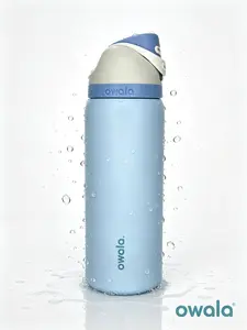 This Light Blue Owala-Style Water Bottle Is So Satisfying! 32oz Insulated Tumbler, Keeps Drinks Cold All Day
