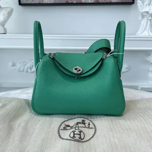 Pre-owned HERMÈS TC Leather Shoulder Bags BJ1102104042 Lindy Mini 19 Z