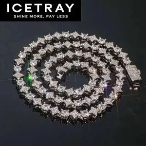 ICETRAY Star and Tennis Chain - White or Yellow Gold