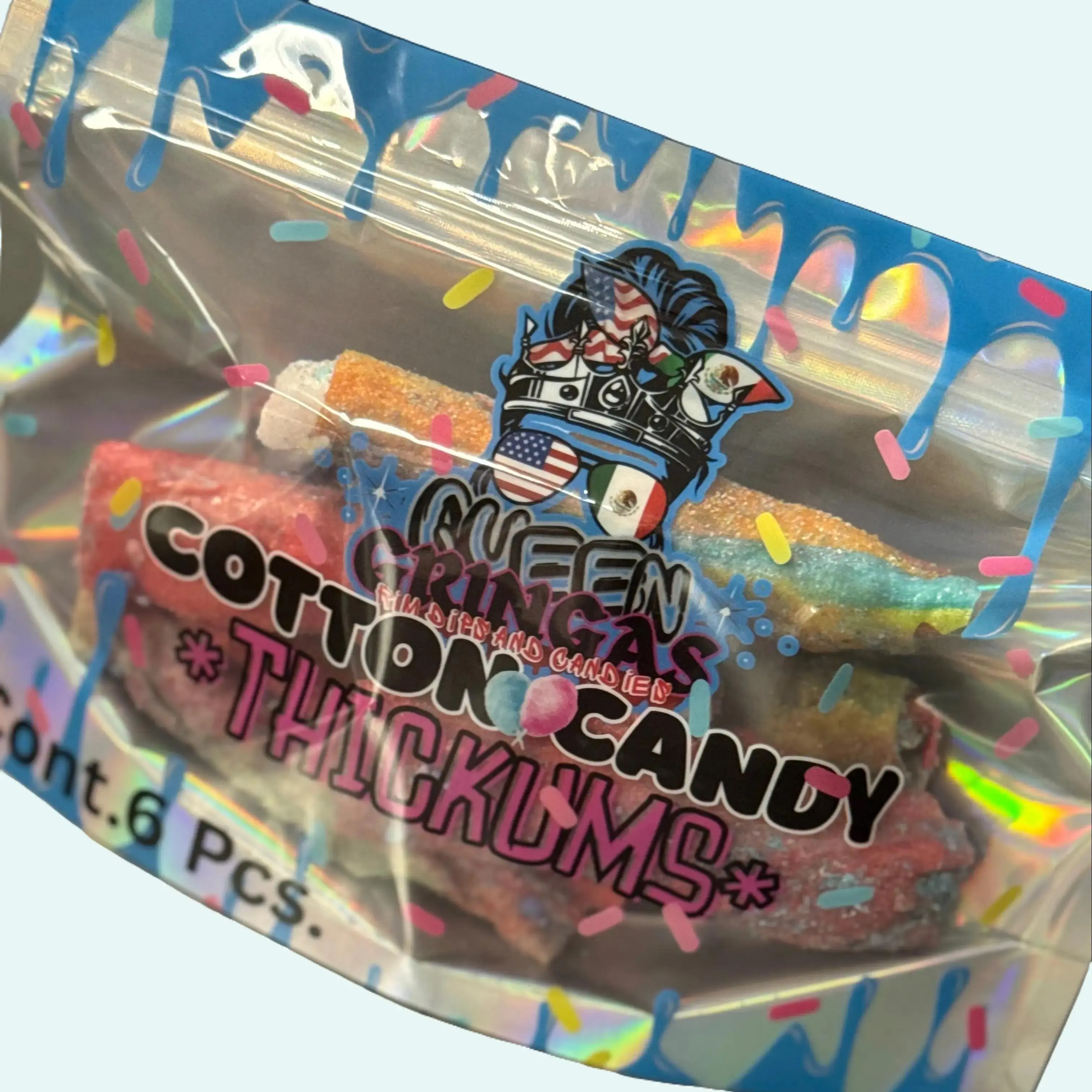 Queen Gringas Thick-ums Bundle Cotton Candy & Sour Blue Razz