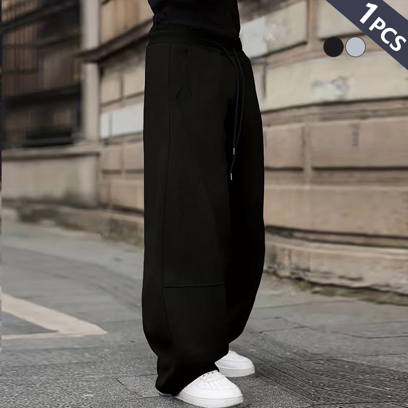 Clean Gent Men's Loose Casual Sports Pants, Stylish Streetwear Joggers with a Variety of Designs, Suitable for Matching with Urban Clothing, Versatile for All Seasons, Everyday Casual Wear, Comfortable and Relaxed Fit with Drawstring Elastic Waist Sweatpa