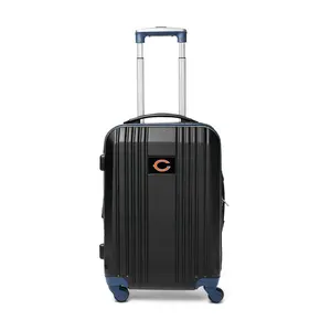 Denco NFL 21 Inch Carry-On Hardcase 2-Tone Spinner Black