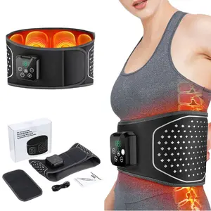 Electric Waist Massager, Back Support Massage Heated Vibration, Air Pressure Lumbar Traction, Relief for Lower Back Pain