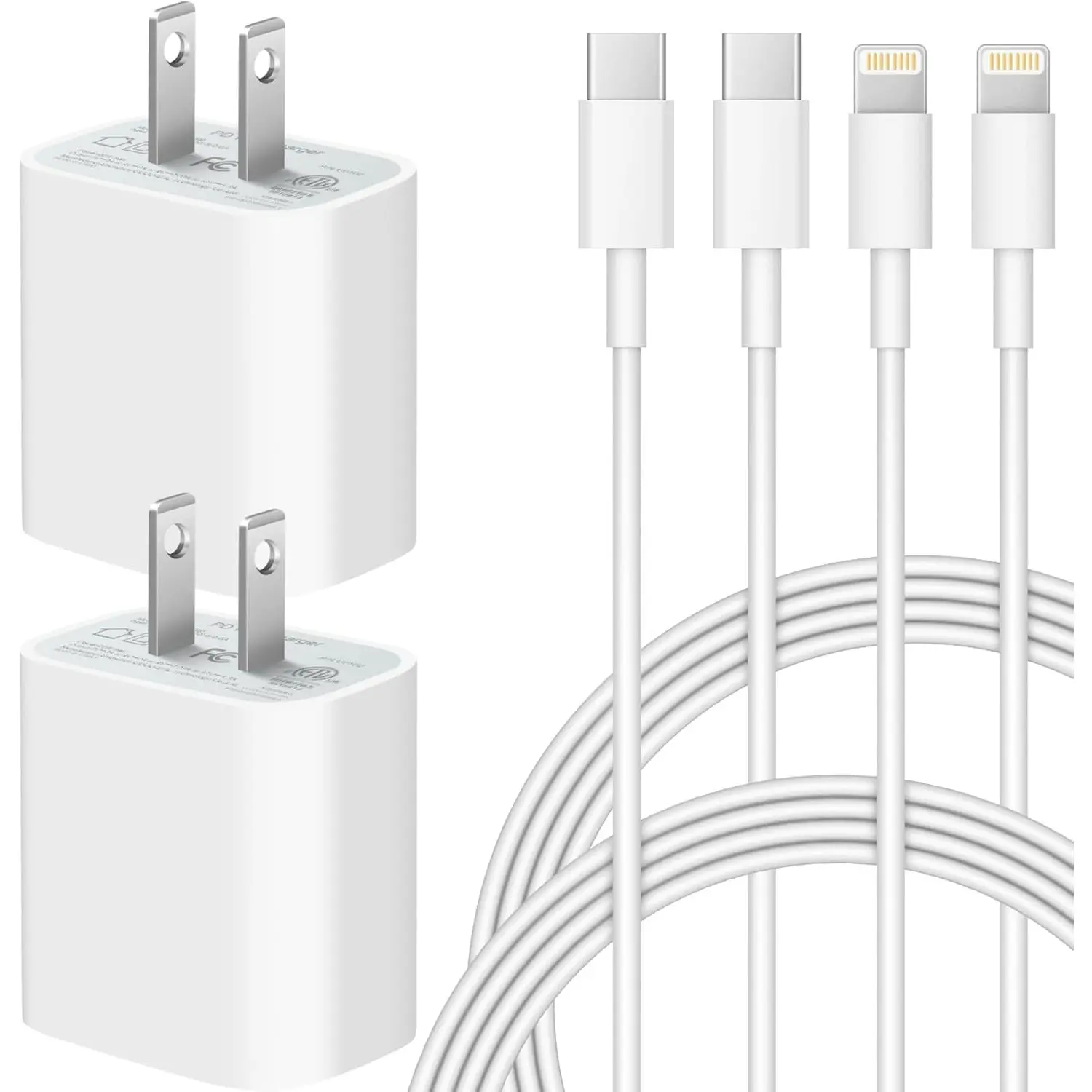 For iPhone Charger, 20W USB C Charger Block With 10Ft/6Ft USB C to Lightning Cord Fast Charger Block C Chargers for iPhone 14/14Pro Max/iPhone 13/13Pro/12 Pro/iPad