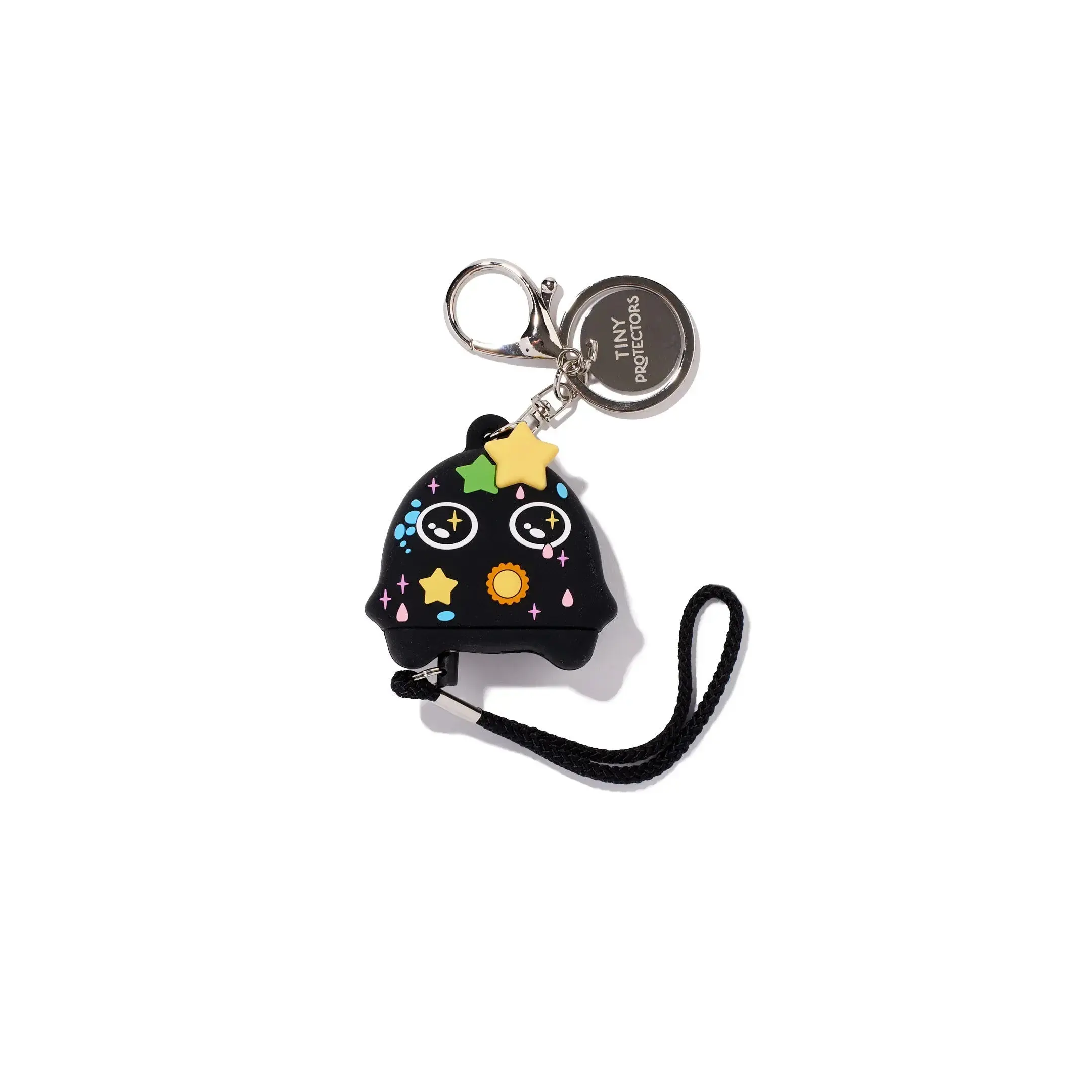 Dot Personal Safety Alarm | Portable Mini Alarm with Pin Activation, USB-C Charging, Loud Security Siren - Cute Silicone Character Keychain Charm for Bag, Keys & More - Perfect for Outdoor Safety