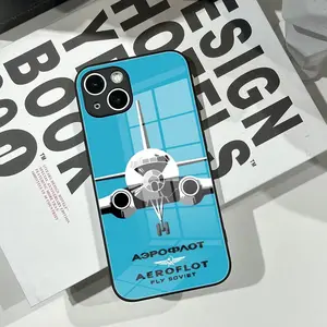 Aeroflot Aviation Russian Pilote Phone Case For iPhone 17 16 Promax 15 Pro 14 Plus 13 Pro 12 mini 11 Samsung Galaxy S25 Plus S24 Ultra S23 Glass phone case